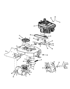 Sulky Assembly Diagram and Parts List for 56A34DT2 750-XP Cub Cadet Lawn Mower